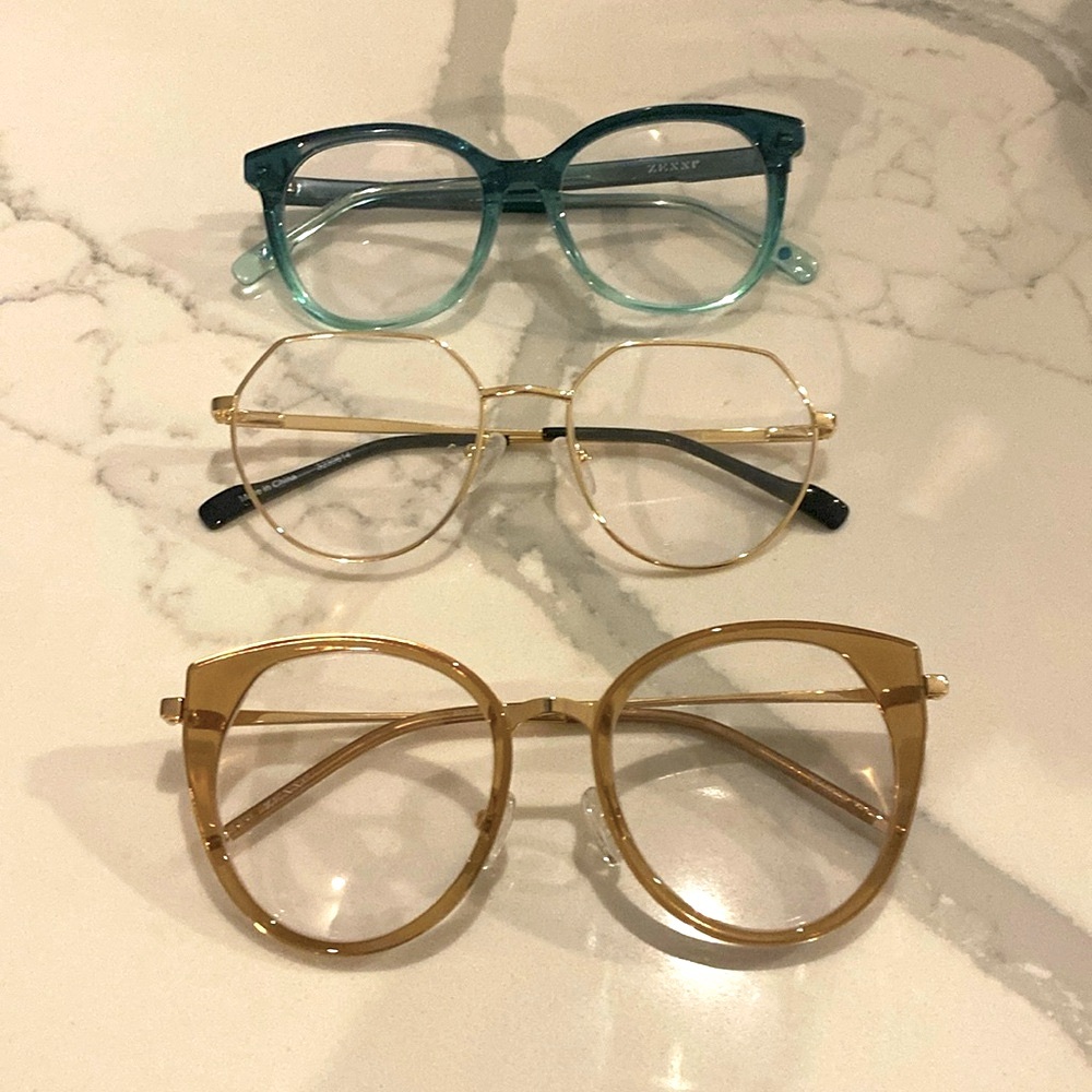 Three new pairs of glasses!